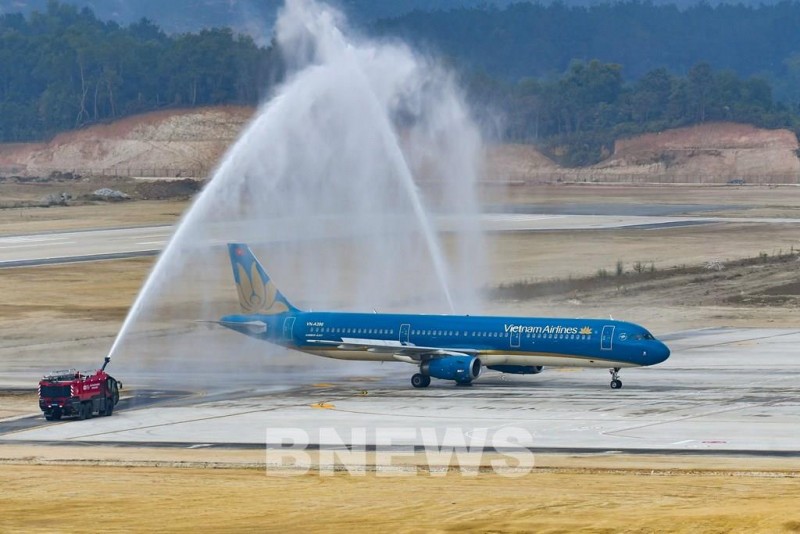 Sân bay Điện Biên chính thức đón máy bay cỡ lớn đầu tiên trong lịch sử