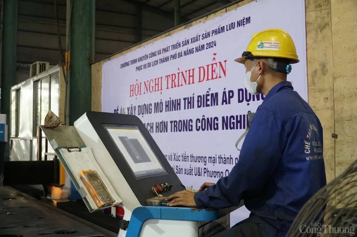 Một đơn vị được TP. Đà Nẵng hỗ trợ kinh phí từ nguồn khuyến công địa phương để đầu tư máy móc thí điểm áp dụng sản xuất sạch hơn trong công nghiệp