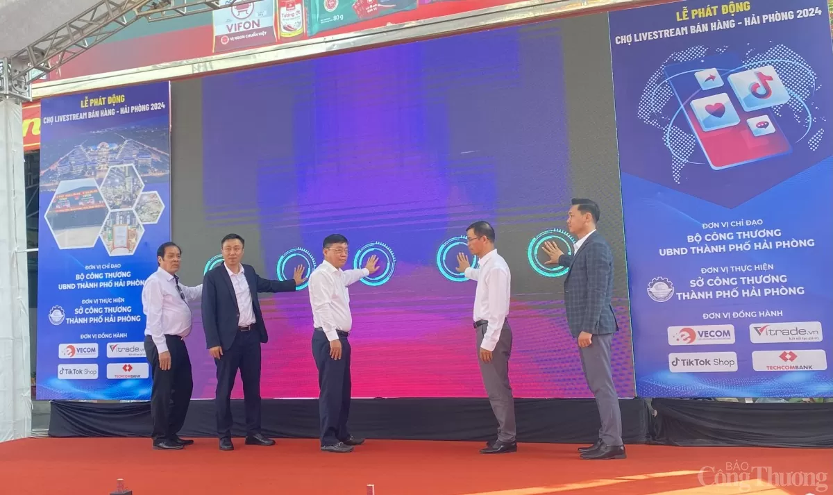 Gần 200 tiểu thương tham gia lễ phát động Chợ livestream bán hàng - Hải Phòng 2024