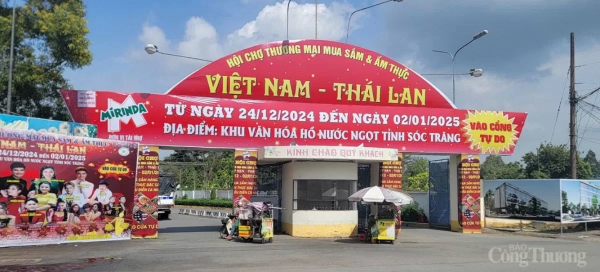 Cơ hội vui chơi và mua sắm “Hội chợ Thương mại Mua sắm và Ẩm thực Việt Nam - Thái Lan Noel Sóc Trăng năm 2024”. 