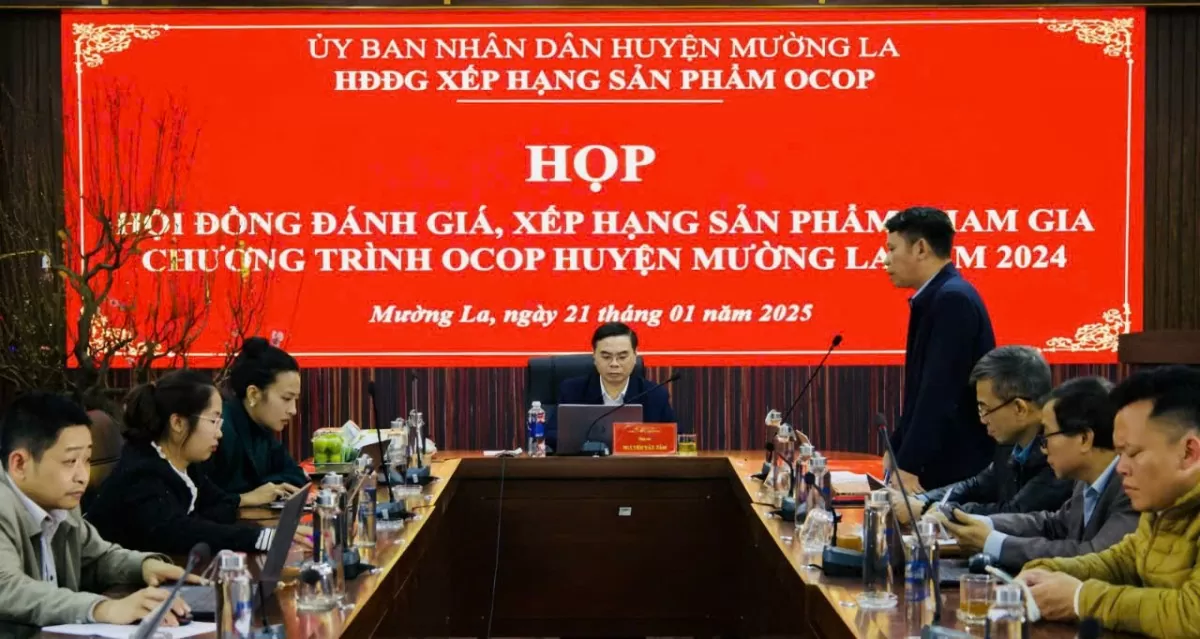 Mường La đánh giá, xếp hạng sản phẩm OCOP năm 2024