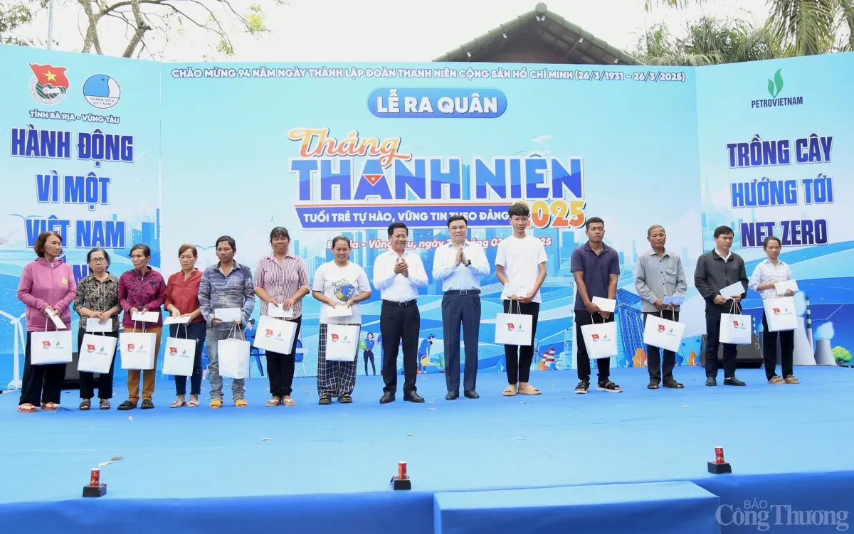 Bà Rịa-Vũng Tàu cùng Petrovietnam ra quân Tháng thanh niên năm 2025